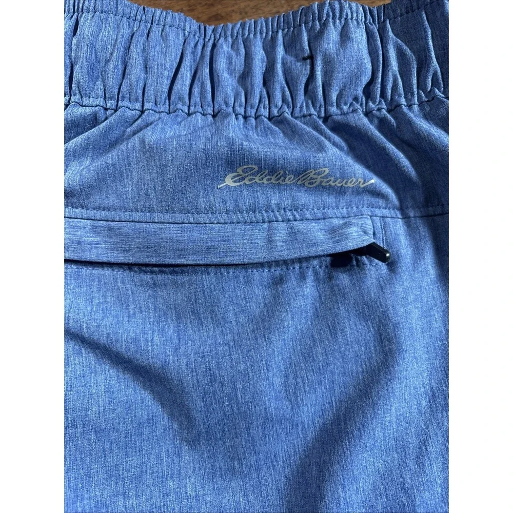 Lot Of Two Men's Sz XL Eddie Bauer Swim Shorts Unlined‎ Blue And Gray